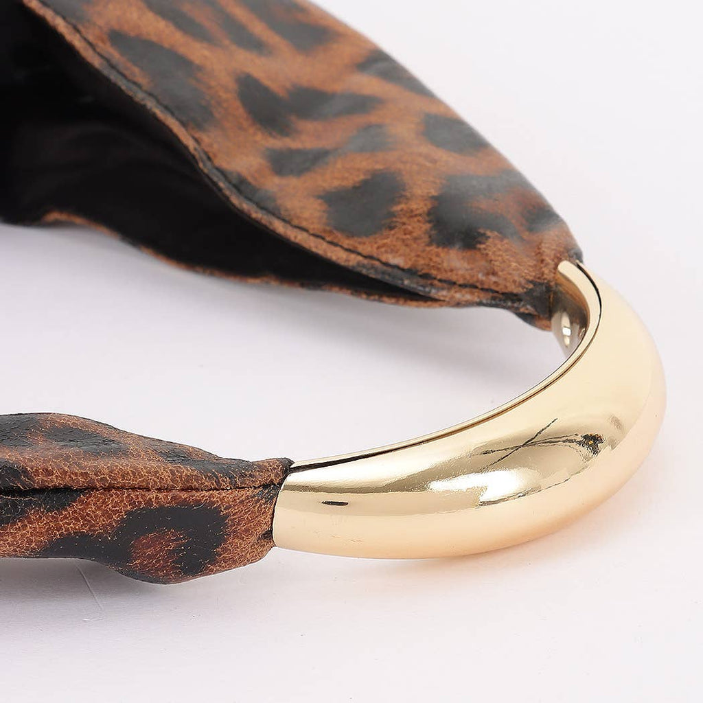 Fierce Mode Leopard Hobo Bag