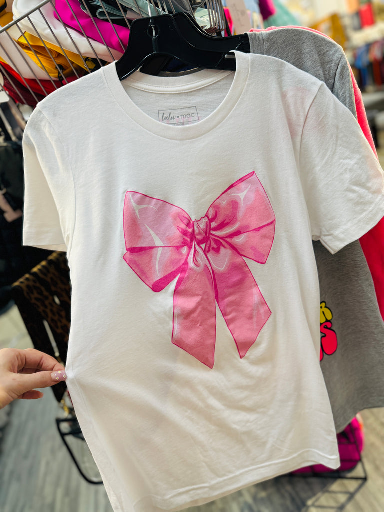 Pink Bow Graphic Tee