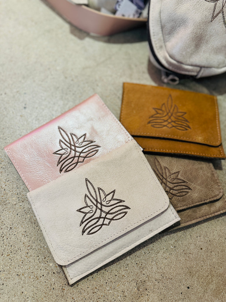 Matte Stitch Flora Wallets