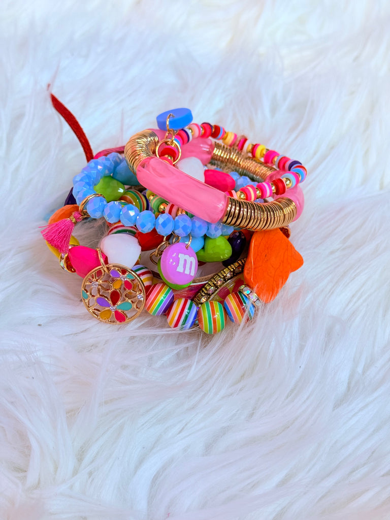 Rainbow Candy Bracelet Set