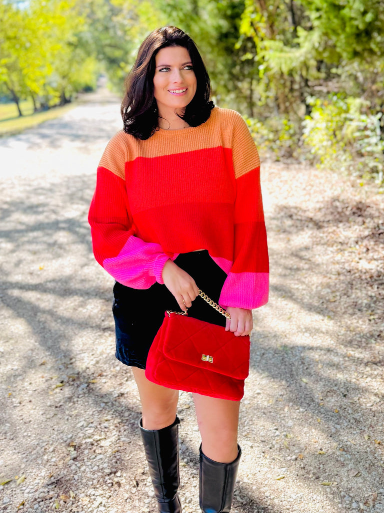 Yacht Club Stripe Sweater - Rainbow