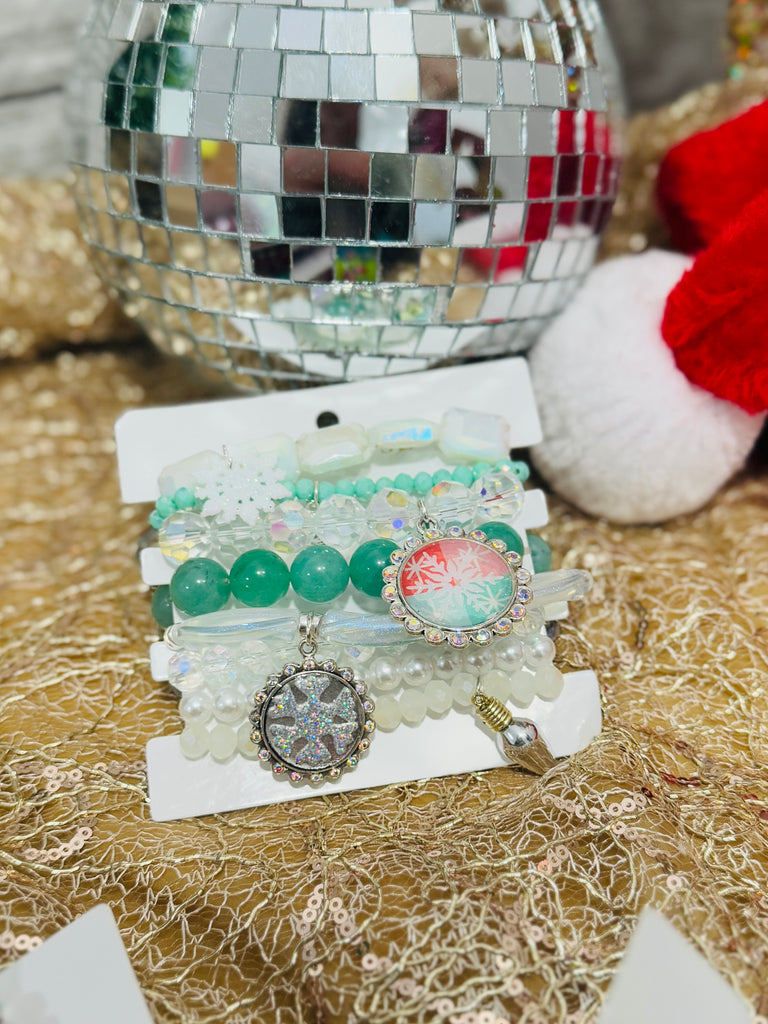 Charming & Frosty Bracelet Stack