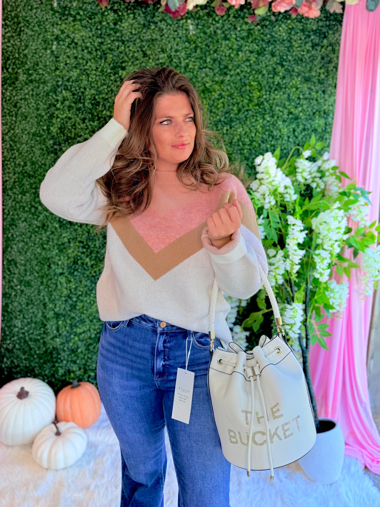 Stop The Clock Sweater - Blush