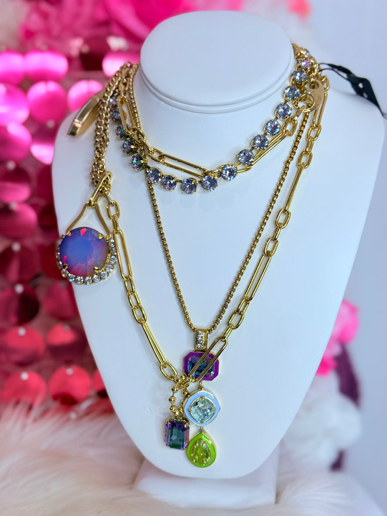 Oakland Violet AB Volcano Swarovski Necklace