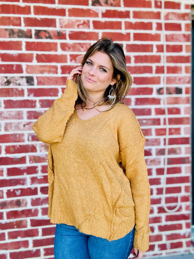 Candid Memories Sweater - Mustard