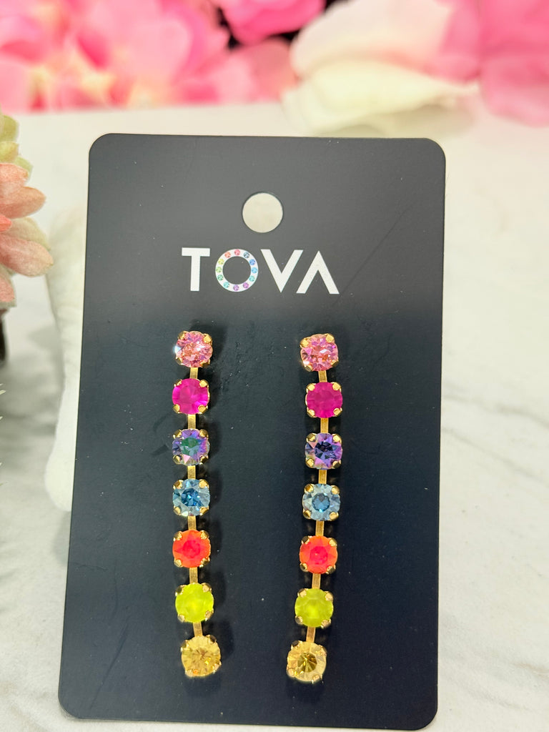 Mini Bernice Swarovski Earrings in Candy Crush