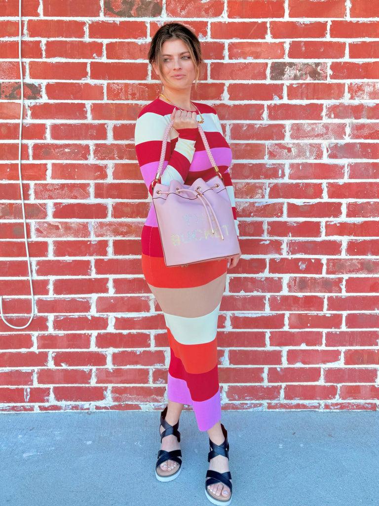 Vibrant Vibes Candy Shop Stripe Knit Skirt