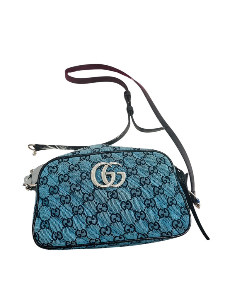 Gucci GG Marmont Shoulder Bag Diagonal Quilted Canvas Purse