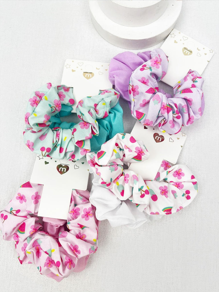 Florals & Fruit Scrunchie Set