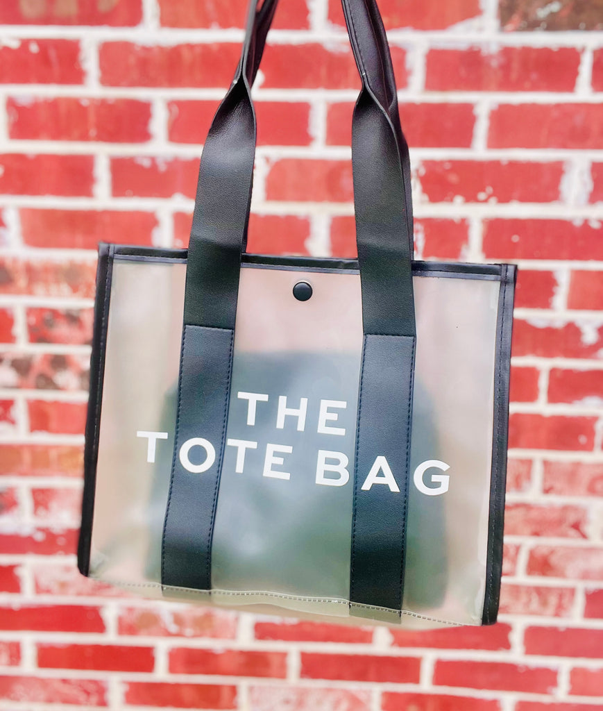 Black Clear The Tote Bag