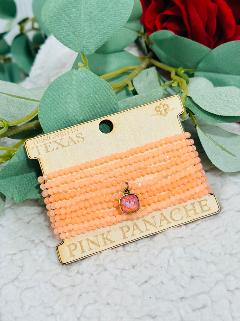 Sweet Peaches Cushion Bracelet Set