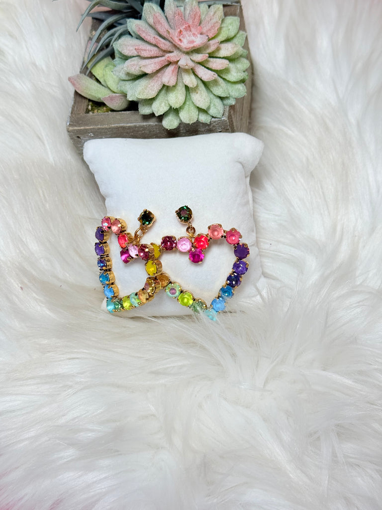 Max Pop Heart Swarovski Earrings