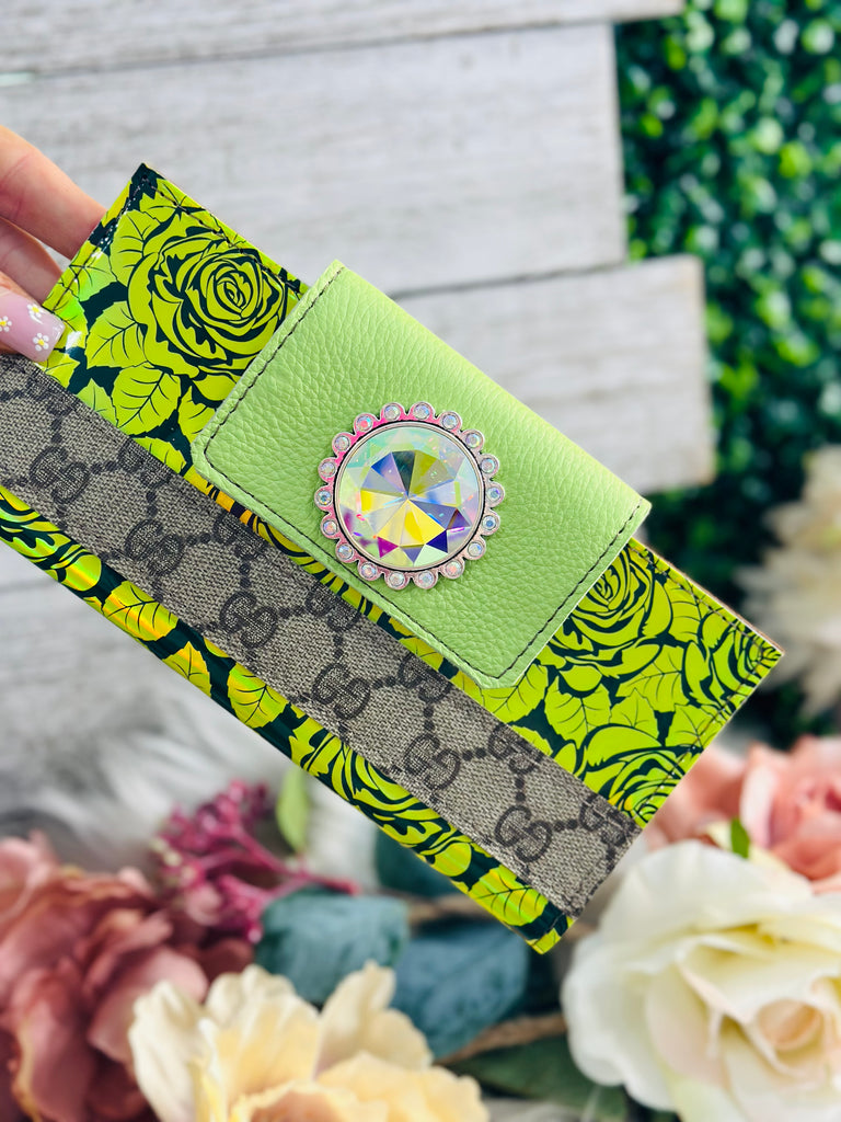 Electric Roses Hologram Leather Wallet