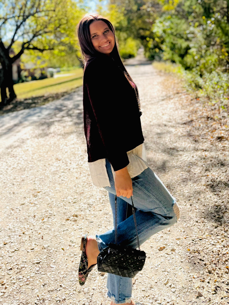 Fall In Love Layered Ruffle Top - Burgundy