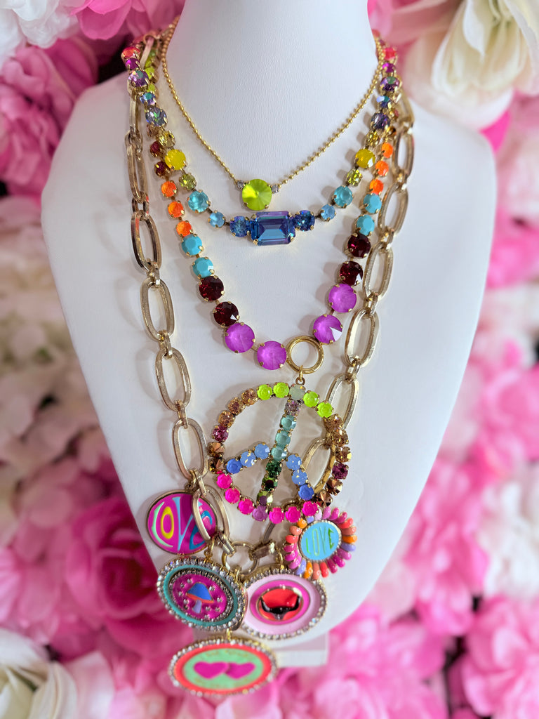 Paisley Candy Crush Swarovski Necklace