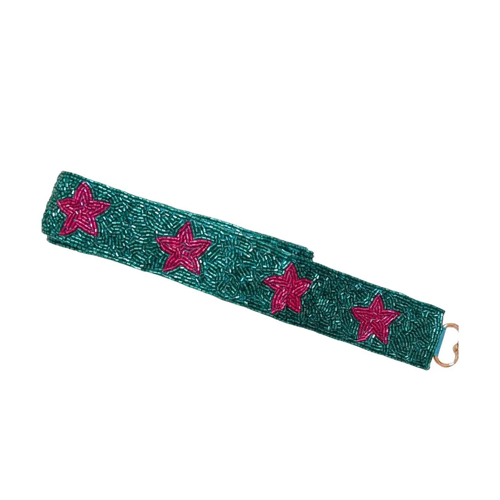 Starry Nights Beaded Shoulder and Crossbody Purse Strap - Teal