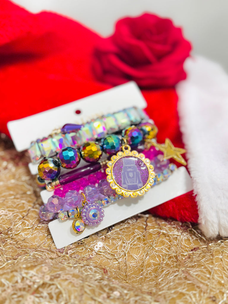 Candy Kingdom Nutcracker Bracelet Stack