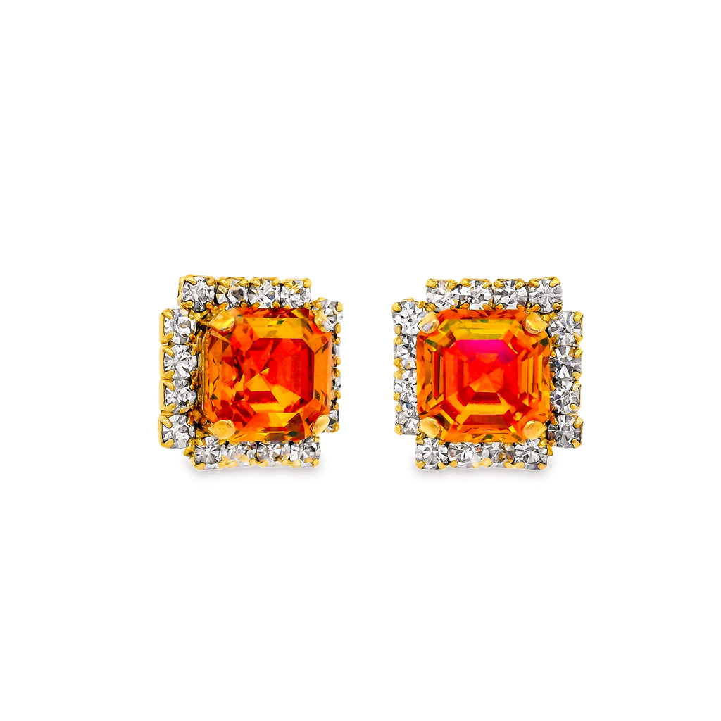 Ford Swarovski Stud Earrings - Chili Pepper