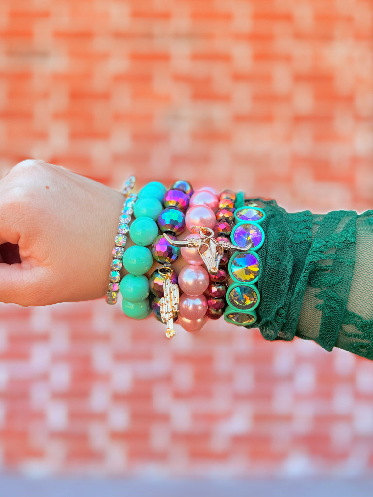 Longhorn Love Beaded Bracelet Set