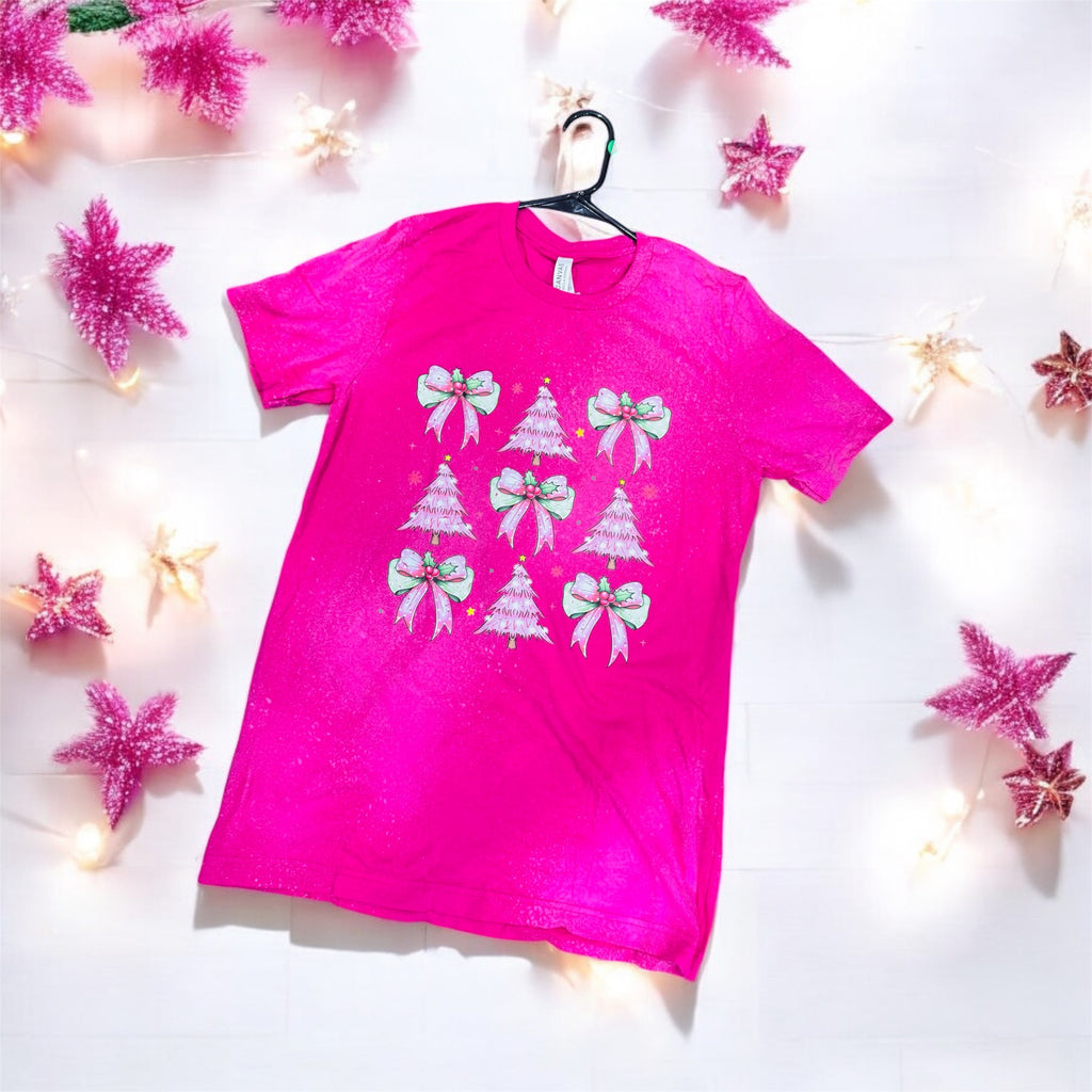 Tic-Tac-Bow Tied Blushing Mistletoe Graphic Tee