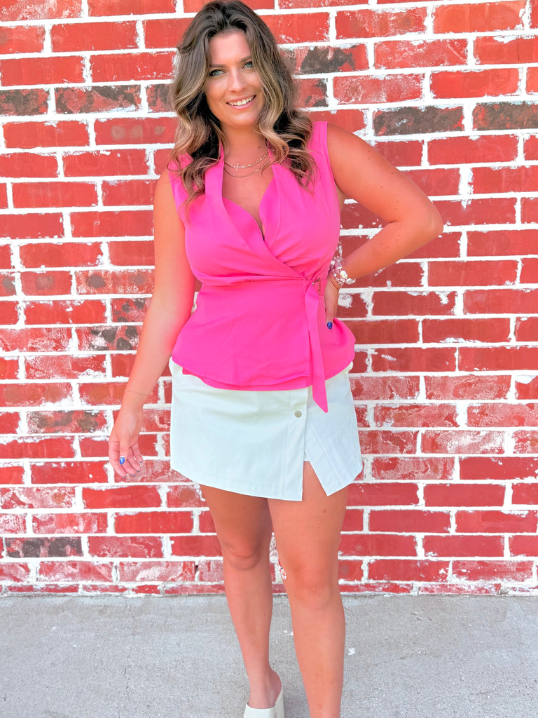 Hubba Bubba Baby Short Sleeve Surplice Peplum Top