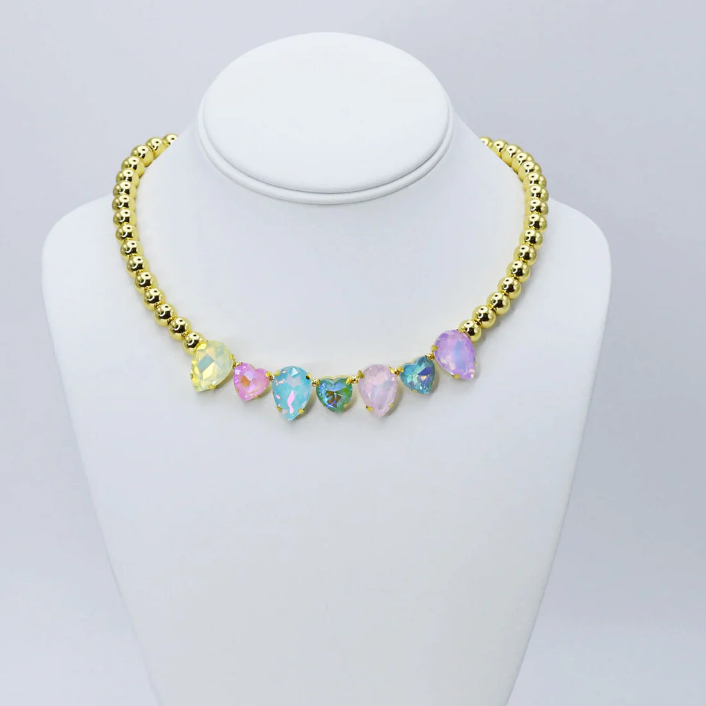 candy Hearts Crystal Necklace