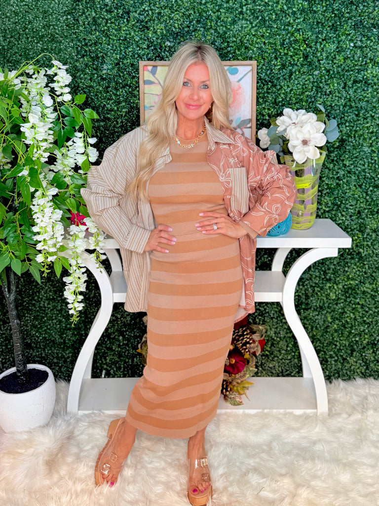 Little Miss Waldo Winter Midi Skirt (SET 1/2) - Tan