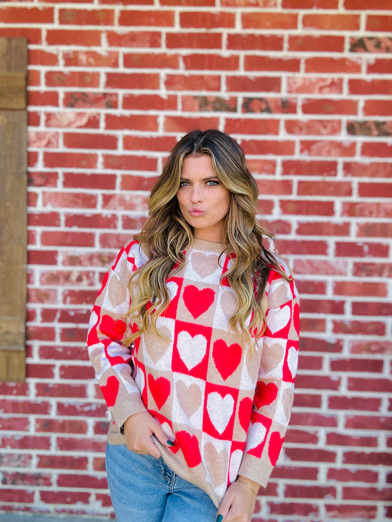 Give All The Love Heart Sweater