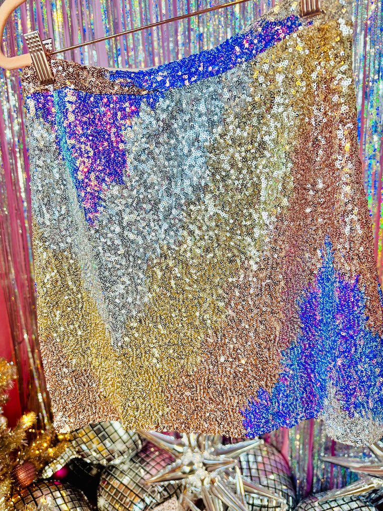 My Multi Sequin Scales Skirt