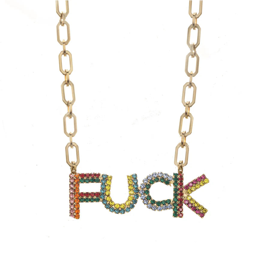 EFF IT Large Swarovski Crystal Necklace