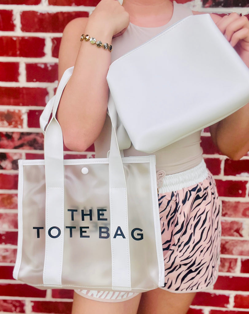 White Clear The Tote Bag