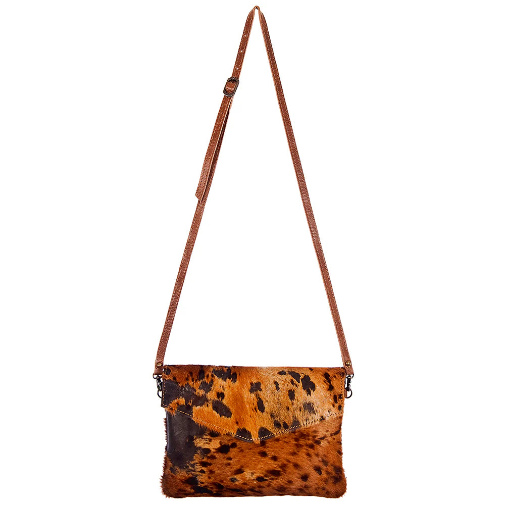 Brown Brindle Cow Hide Patsy Bag