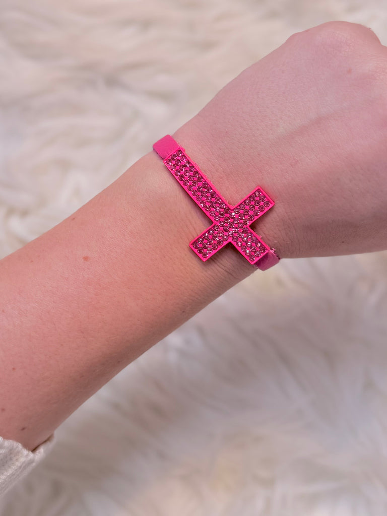 Fuchsia in Faith Sparkling Cinch Bracelet