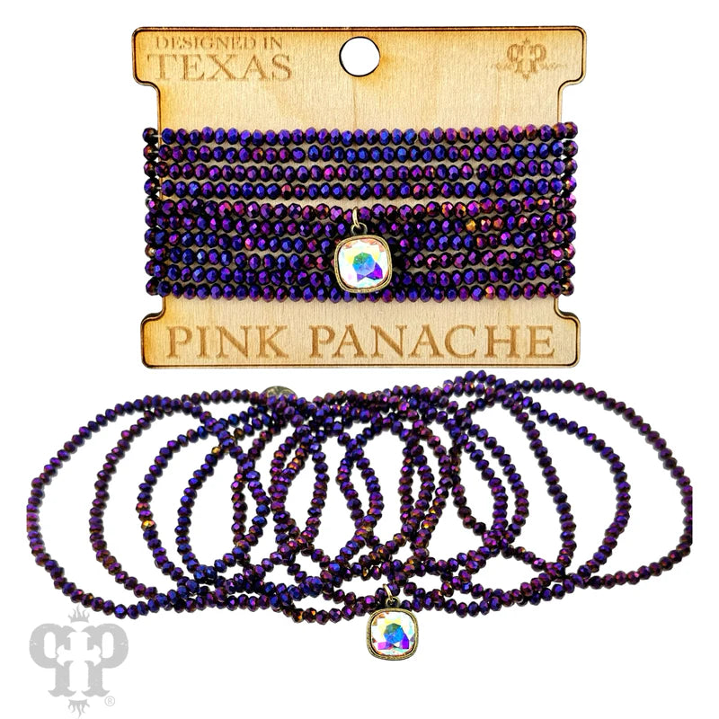 Petite Mermaid Purple Shimmer Bracelet Set