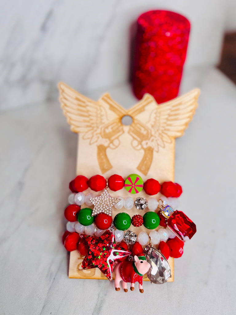 Holiday Charming AB Bracelet Stack