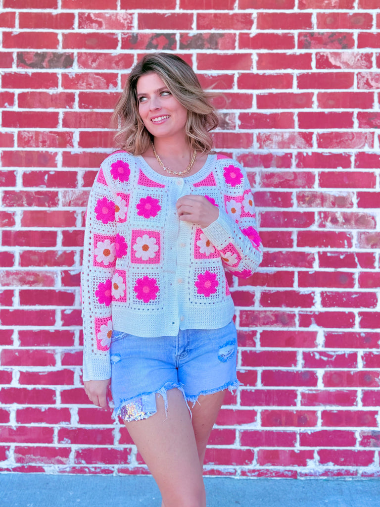 Flower Crochet Lace Cardigan Top