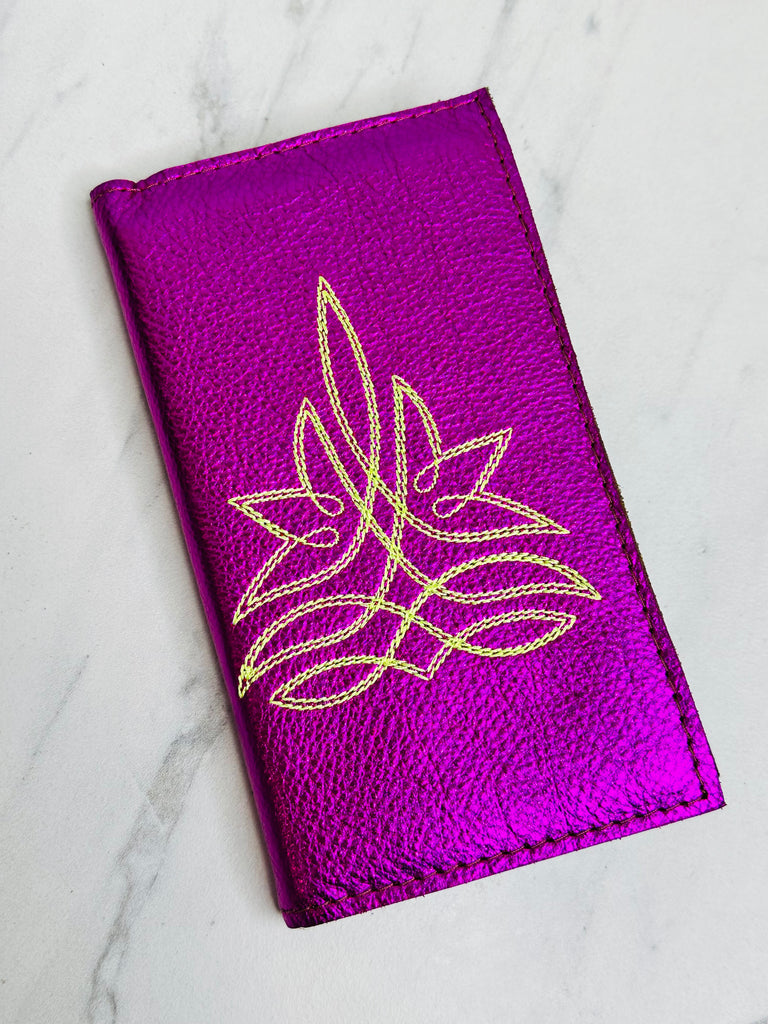 Boot Stitched Small Journals- Hot Pink