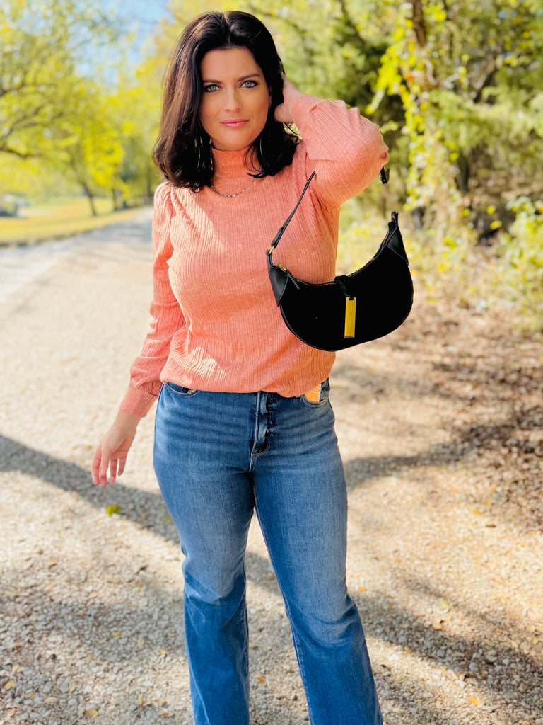 Never Settle For Less Top - Tangerine