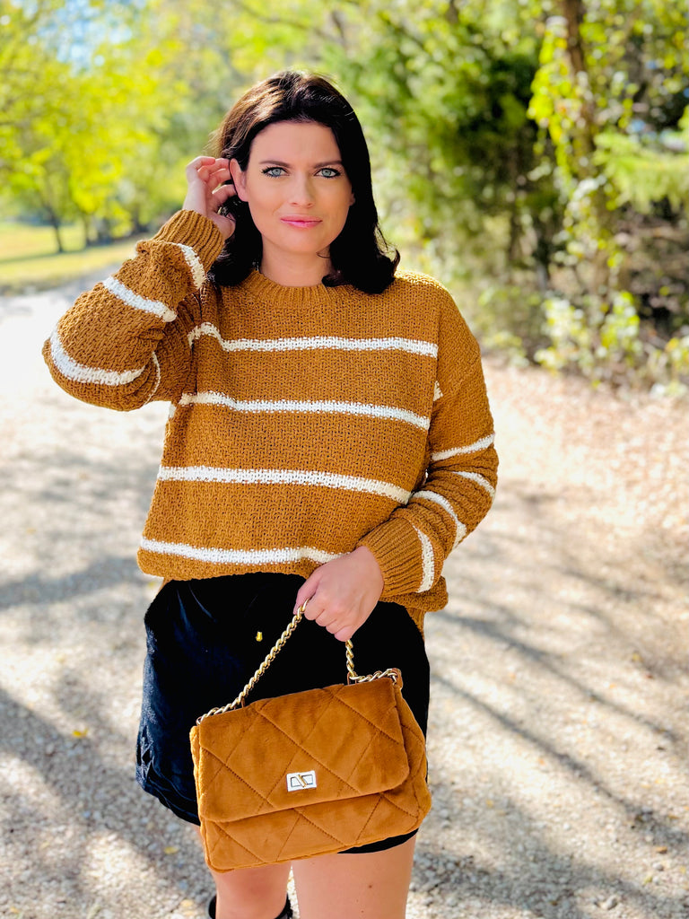 Be Your True Self Sweater - Amber