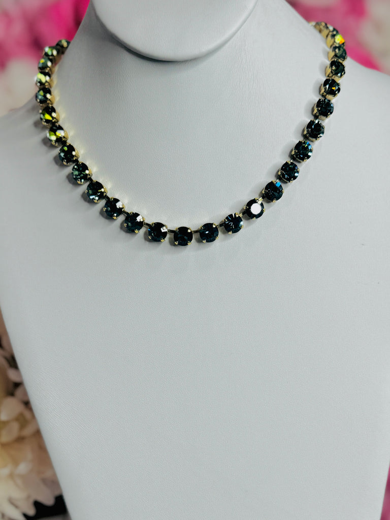 Oakland Swarovski Necklace - Chrysolite Citrine