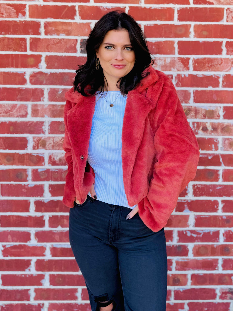 Apricot Brandy Making Statements Fur Coat