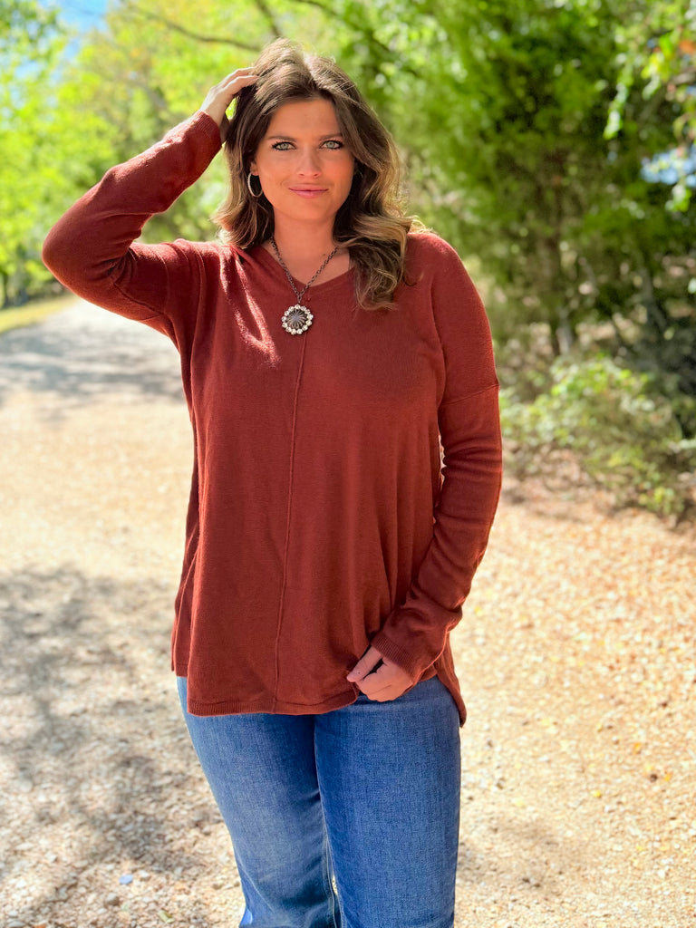 Your Favorite Holiday Sweater - Rust