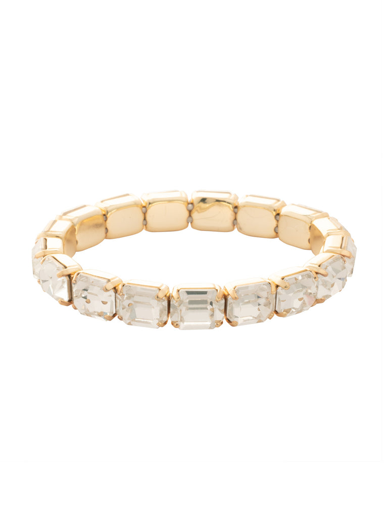 Sorrelli Crystal 7 Inch Easton Emerald Cut Stretch Bracelet