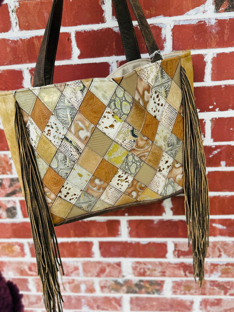 Western Vintage Patchwork Stella Tote