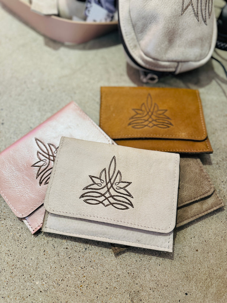 Matte Stitch Flora Wallets