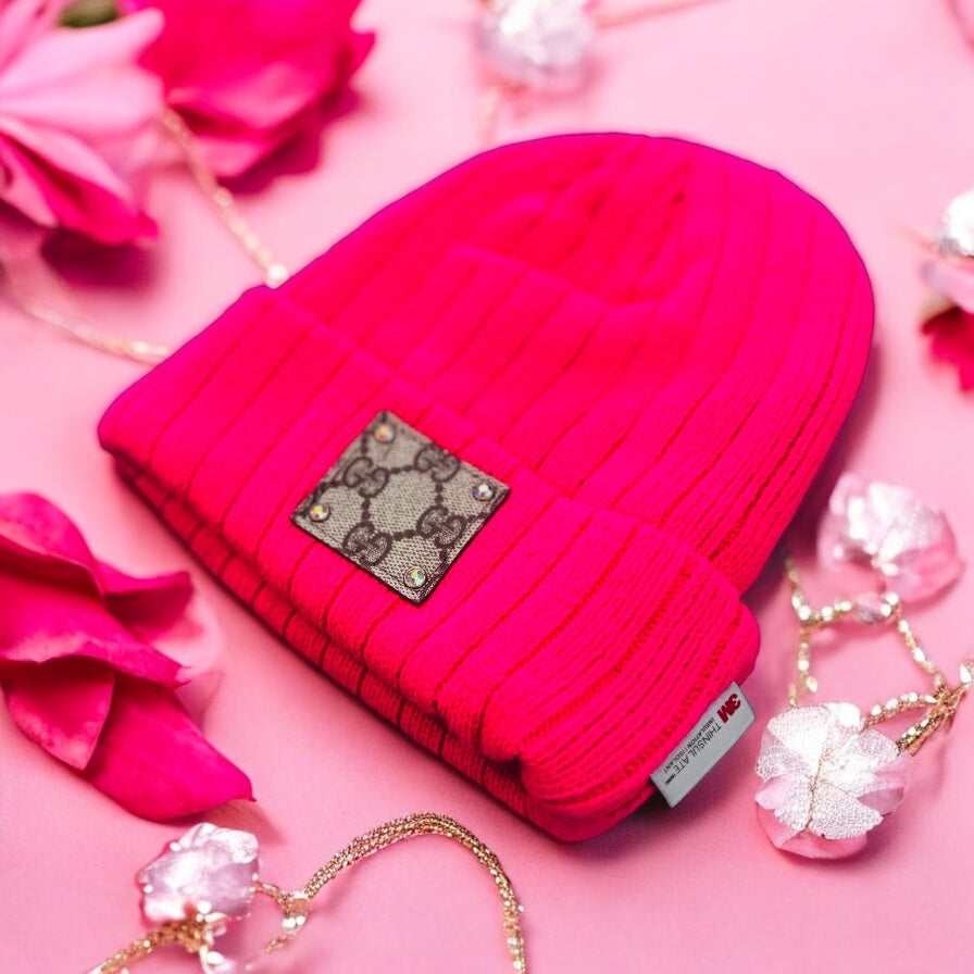 Neon Barbie Ribbed Lux Beanie