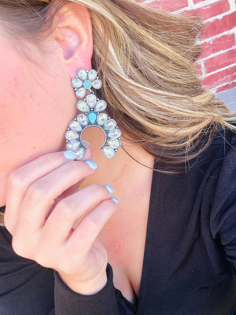 Keep It Rowdy AB Concho Western Earrings