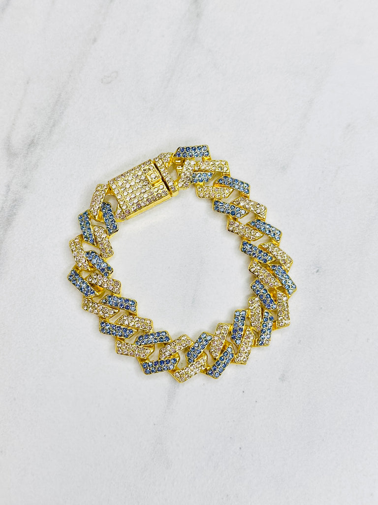 Golden Teal Champagne Bracelet