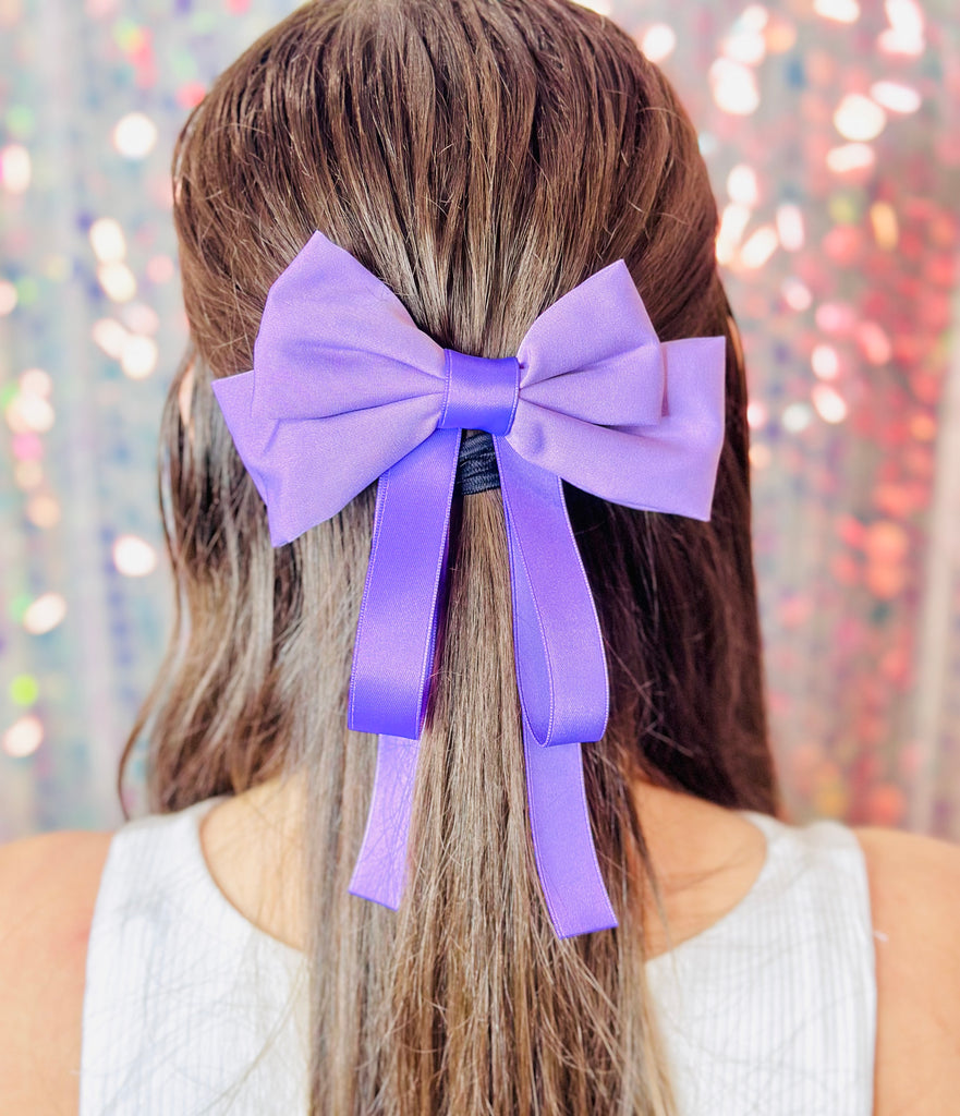 Just Girly Thingz Bow Barrette Clip-Lavender