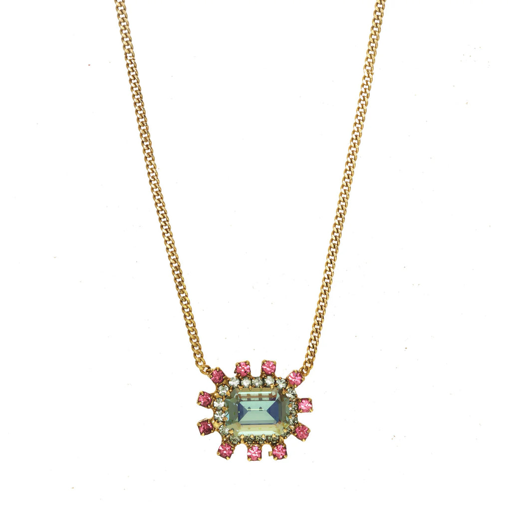 Sisi Necklace in Watermelon Swarovski